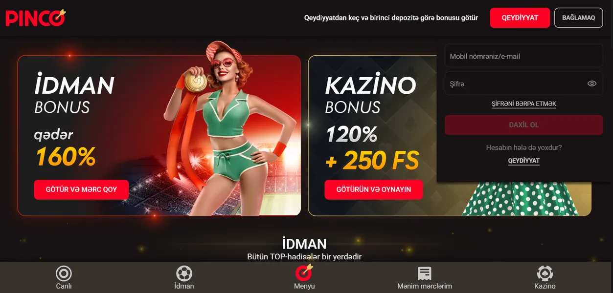 Pinco Casino giriş: addım-addım təlimat